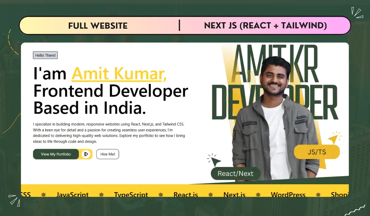 Amit Portfolio - Next.js